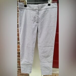 Brooks Brothers Blue and White Striped Women’s Pants, Size 2P